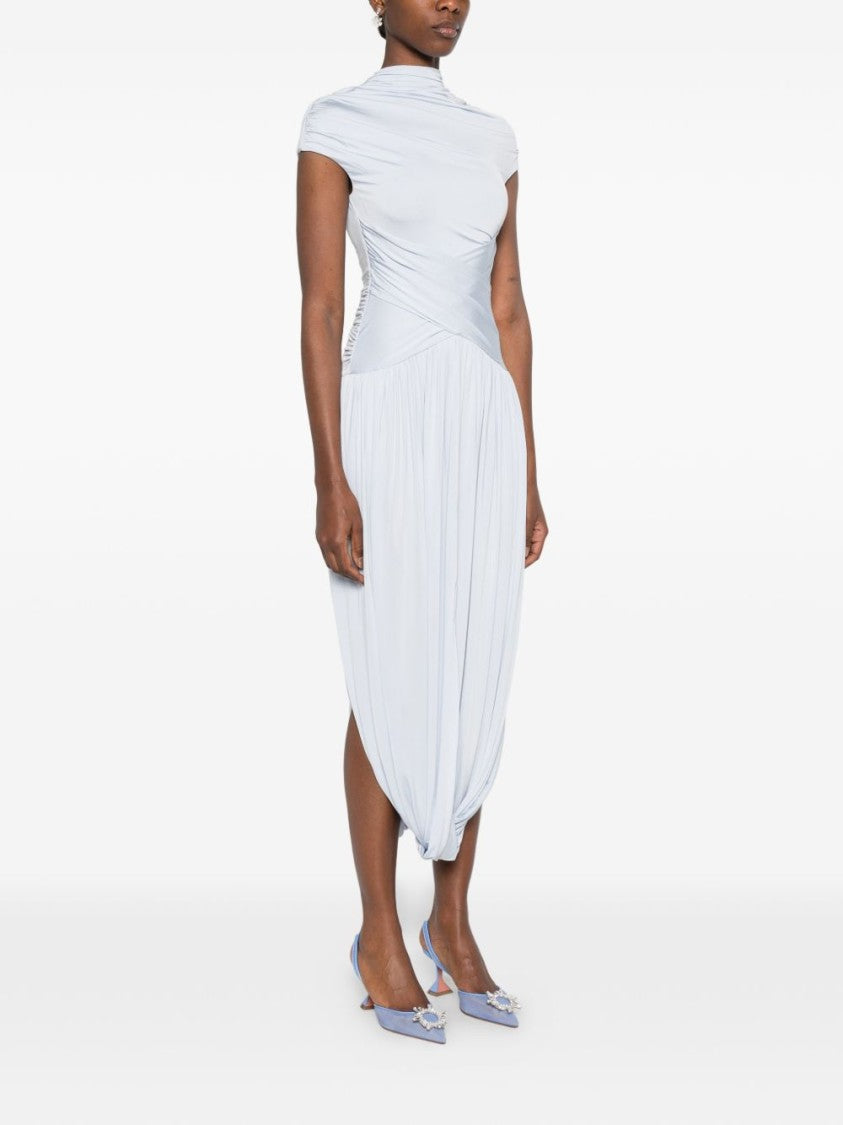 Self-Portrait Ruched Midi Dress