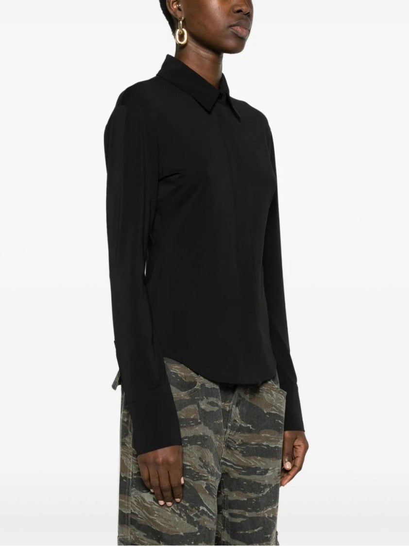 The Attico Elton Collar Long Sleeve Shirt