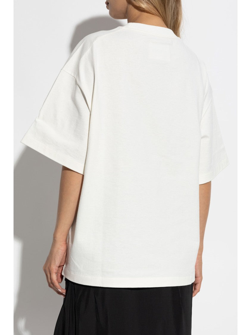 Jil Sander Black Tshirt Oversized Cotton Jersey T-Shirt