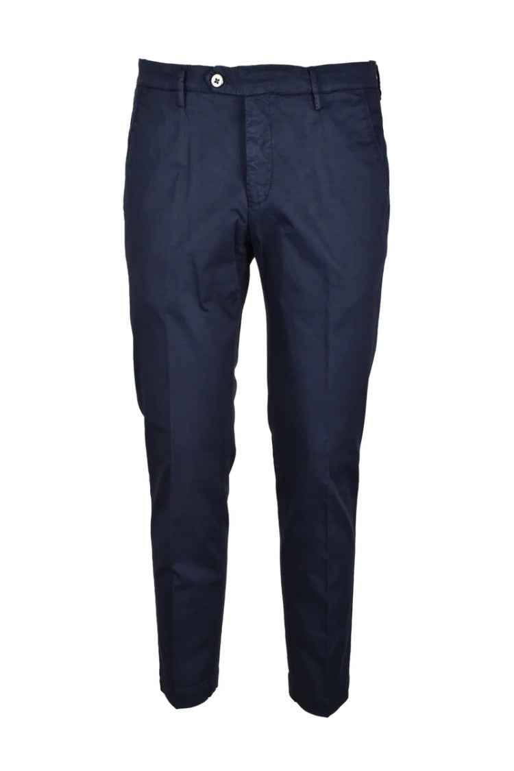 Michael Coal Cropped Tailored Trousers With Subtle Sheen