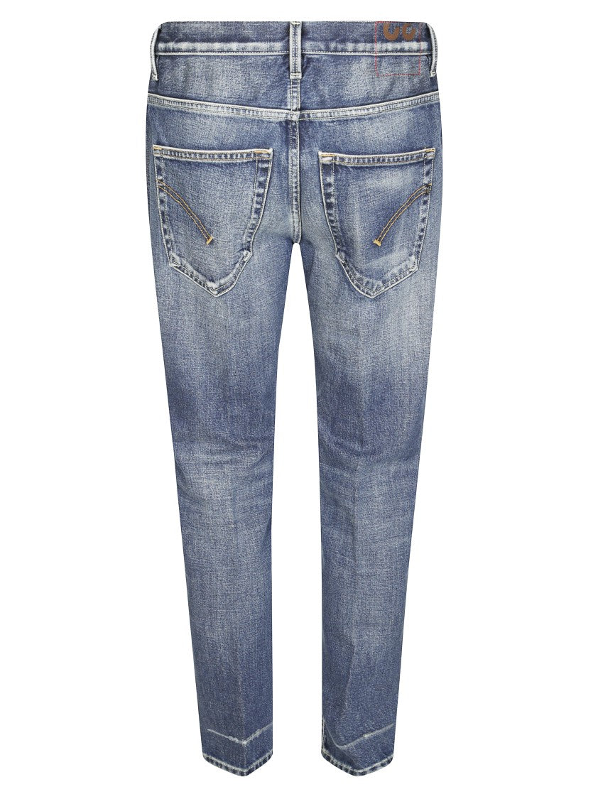 Dondup Tailored Straight-Leg Brighton Pants With Minimalist Design