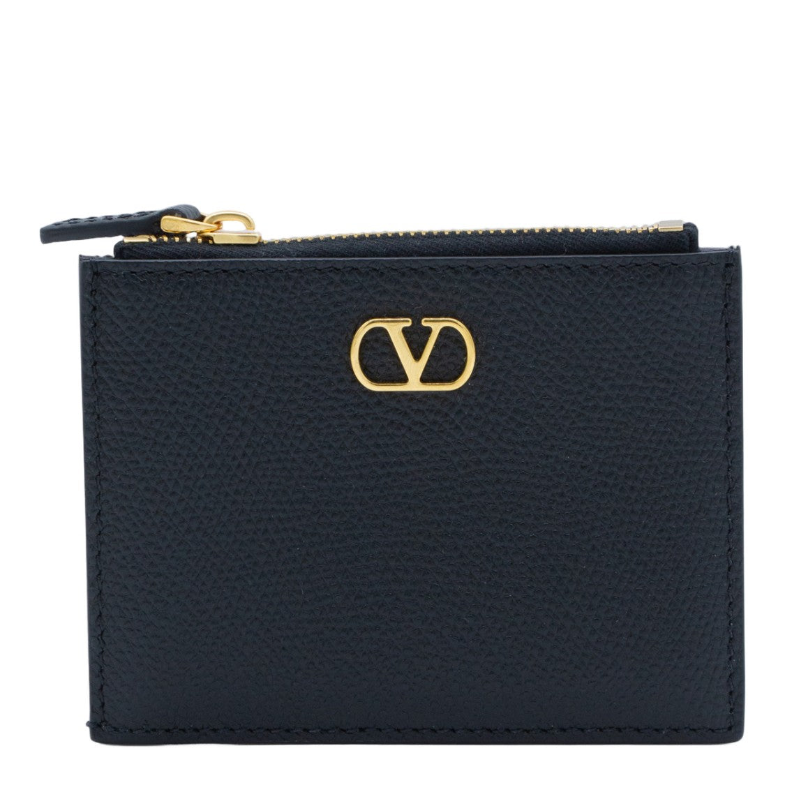 Valentino Garavani Rectangular Black Wallet With Minimalist Design