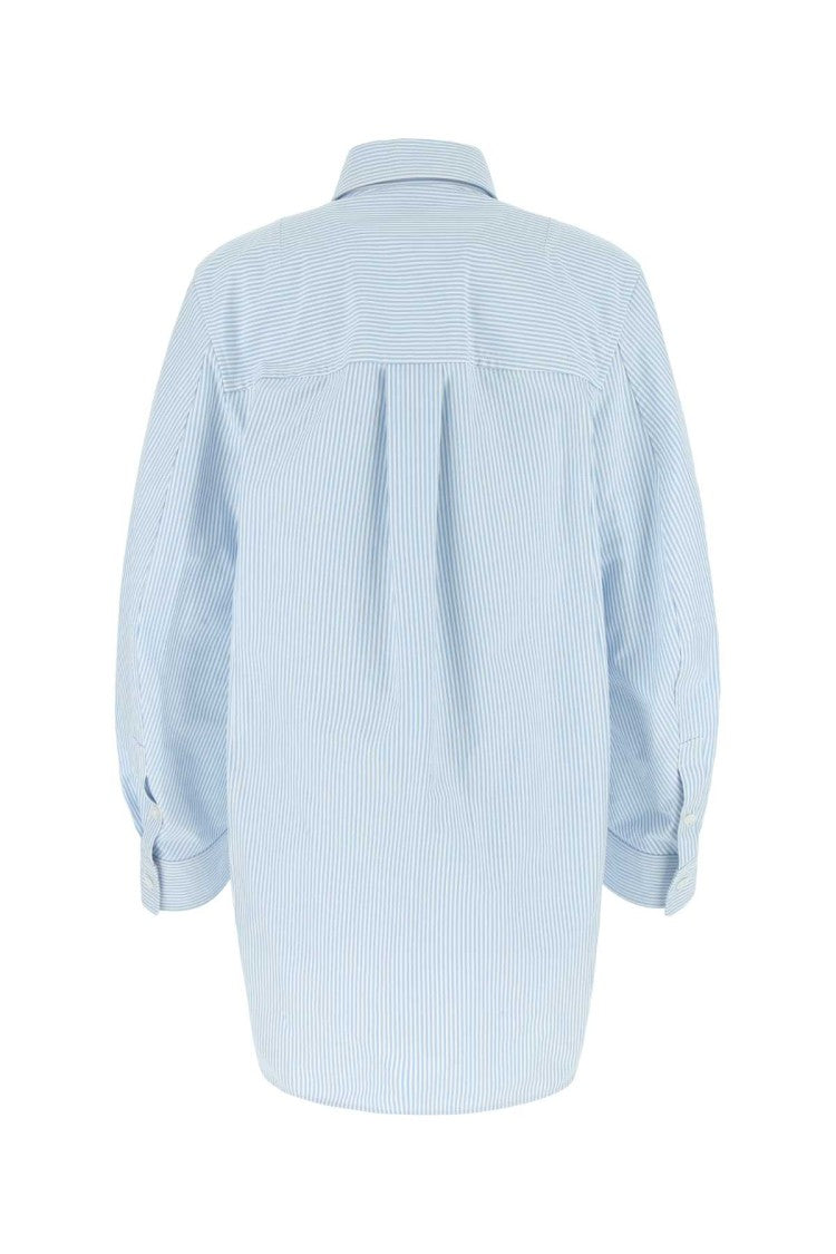 Bottega Veneta Embroidered Cotton Oversize Shirt