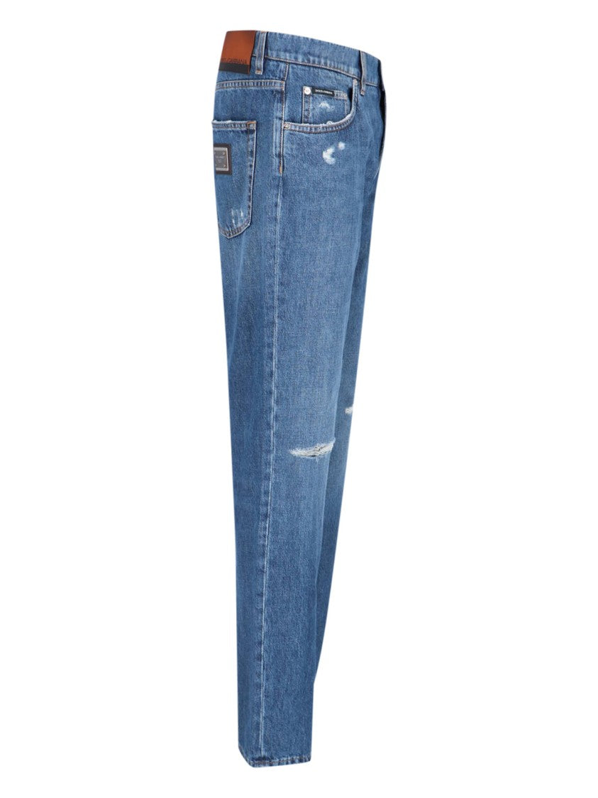 Dolce & Gabbana Straight-Leg Jeans – Blue