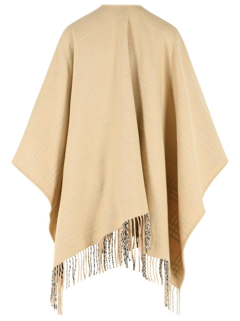 Burberry Beige Wool Cape