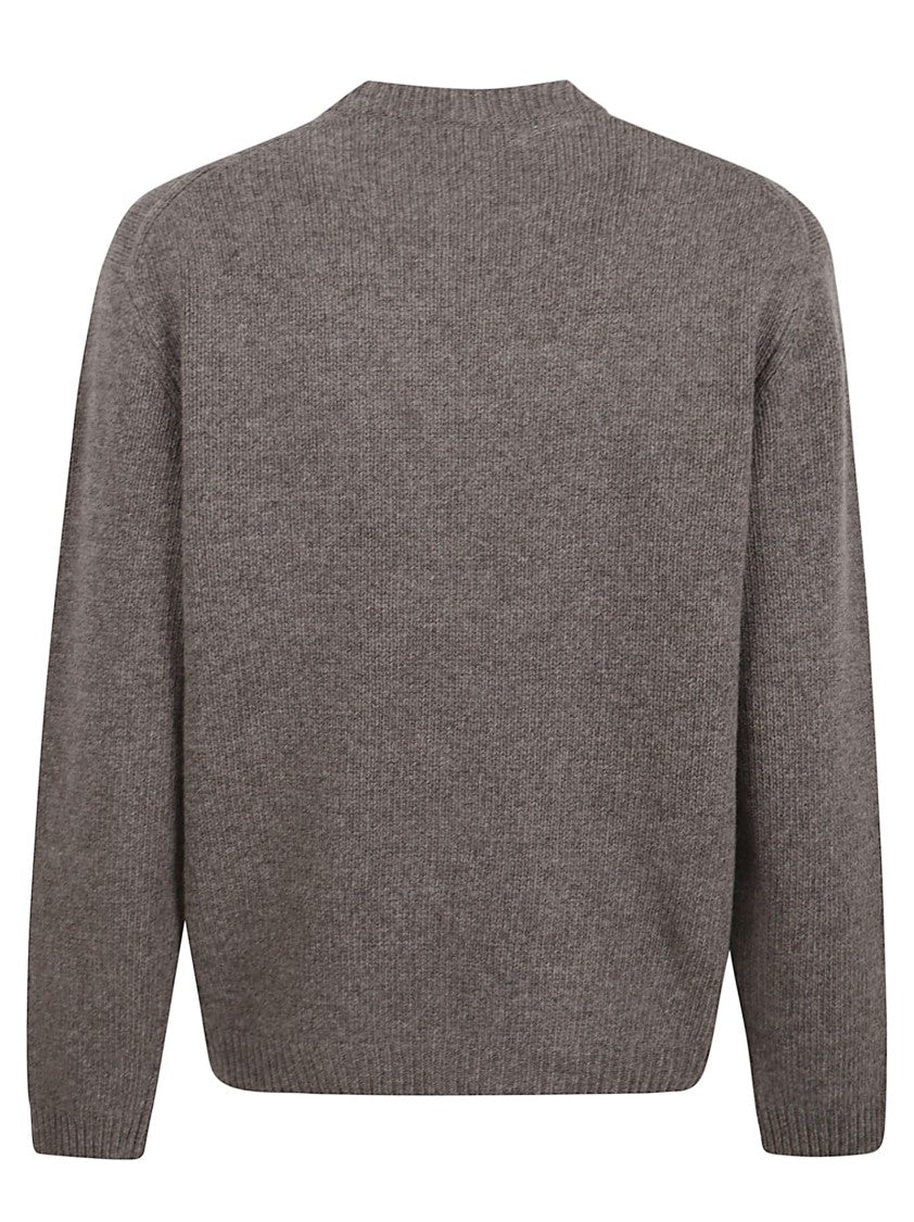 Maison Kitsuné Knitted Wool Blend Sweater