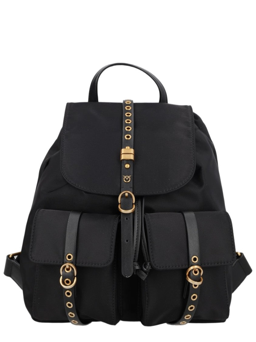 Pinko Pinko Nylon Flap Buckle Backpack