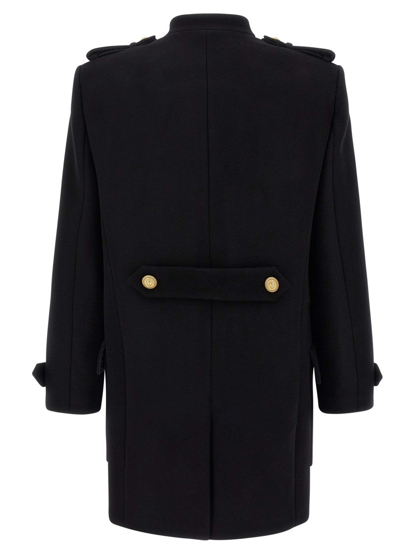 Balmain Removable Plastron Coat