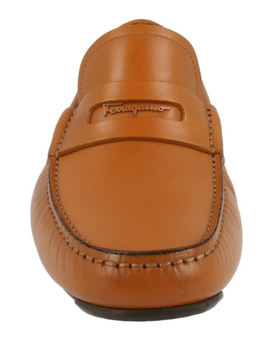 Ferragamo Newton Leather Drivers