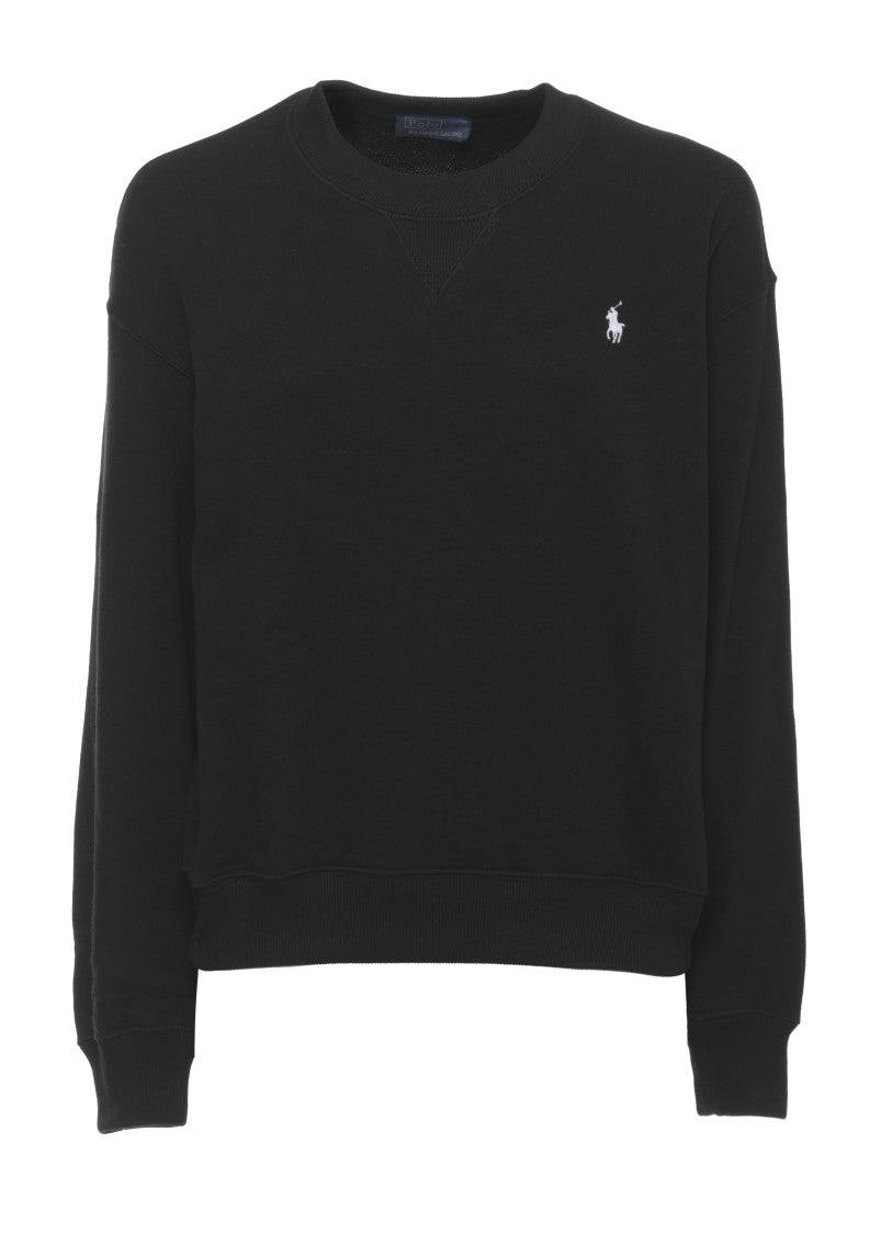 Polo Ralph Lauren Black Pony Embroidered Sweatshirt
