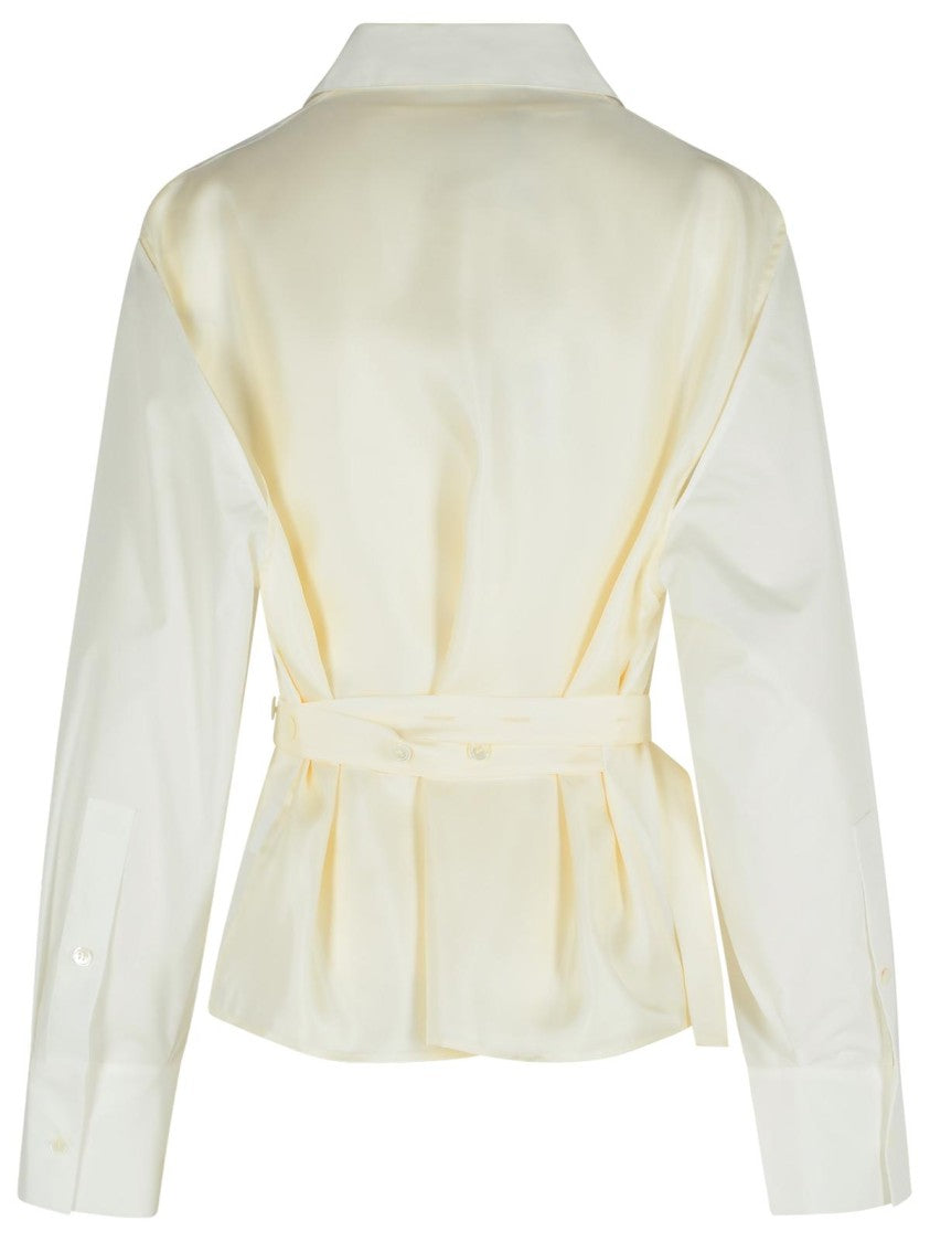 Róhe Combined Silk Poplin Vest-Shirt