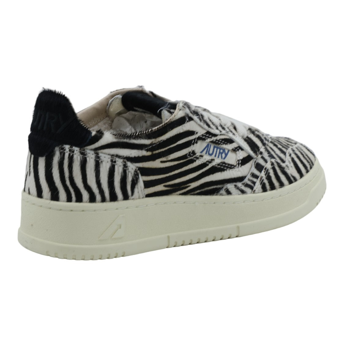 Autry Bold Zebra Stripe Low-Top Autry Sneakers