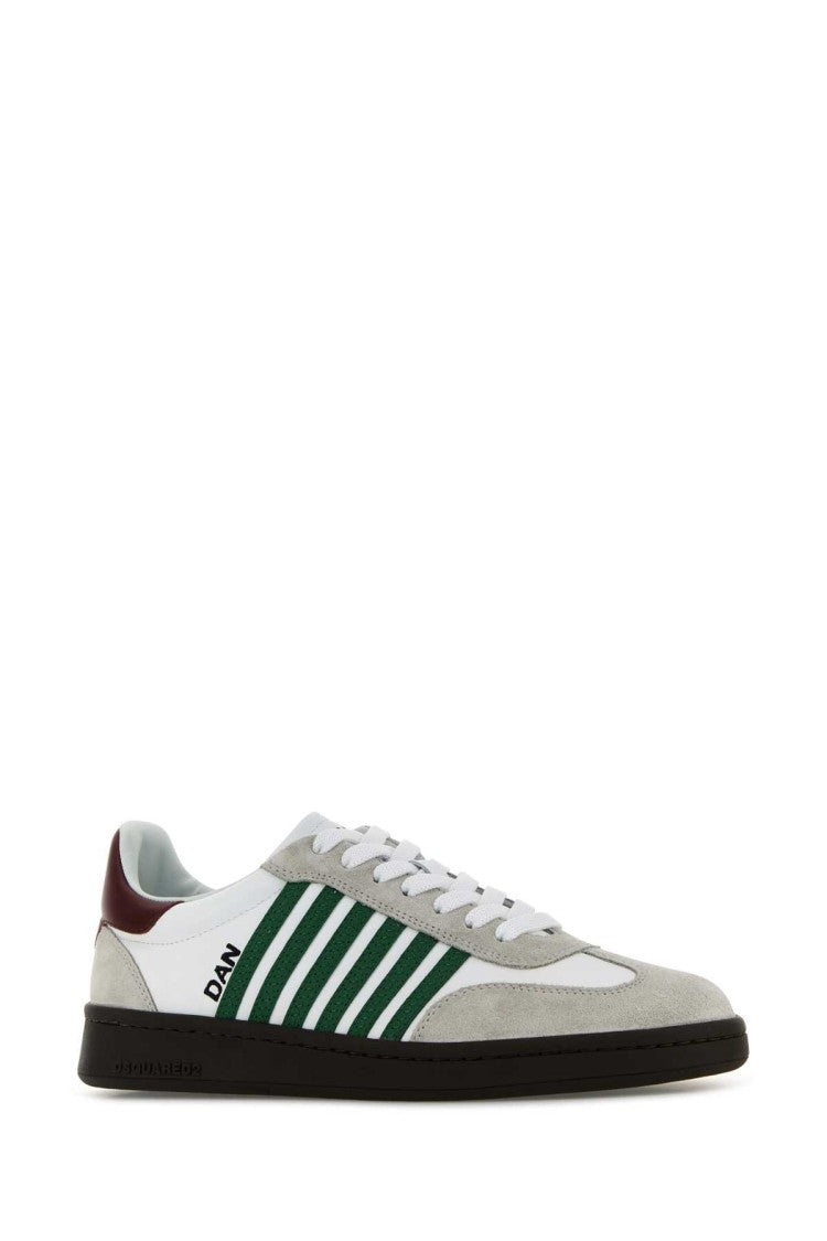 Dsquared2 White Leather Boxer Sneakers