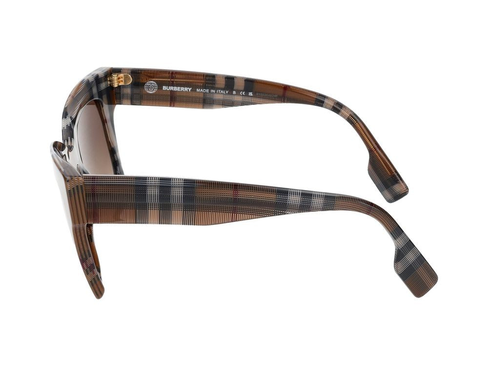 Burberry Oversized Square Checkered Sunglasses