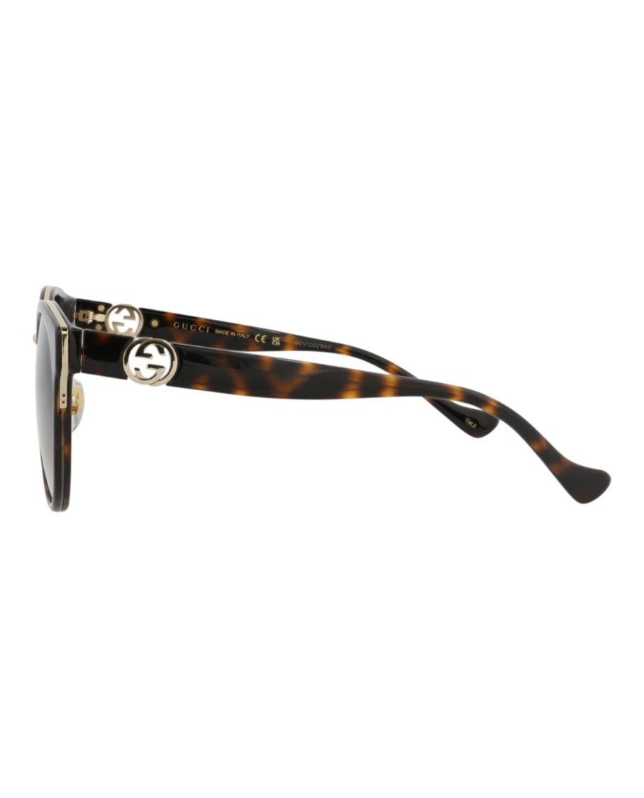 Gucci Round-Frame Injection Sunglasses