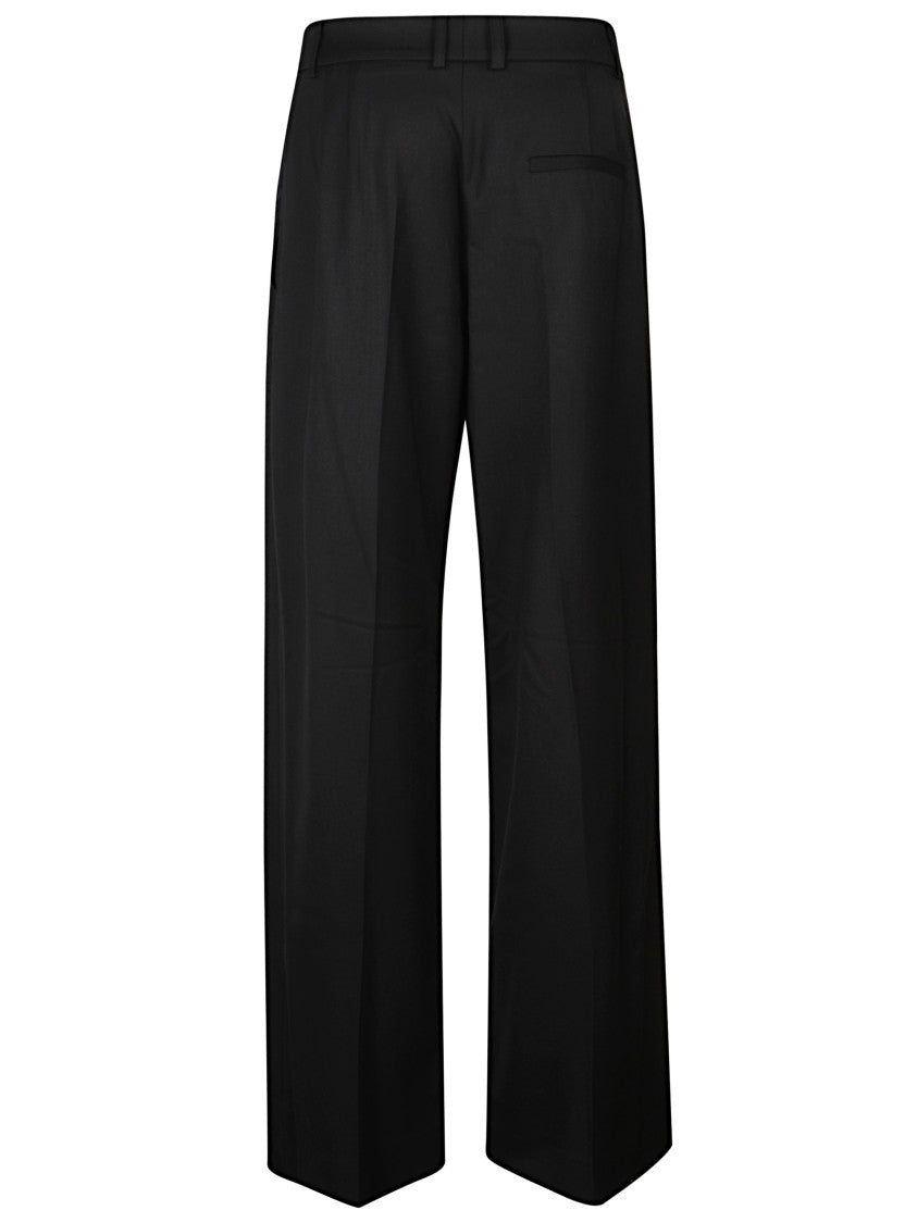 The Frankie Shop Straight Leg Trousers With Front Pleat