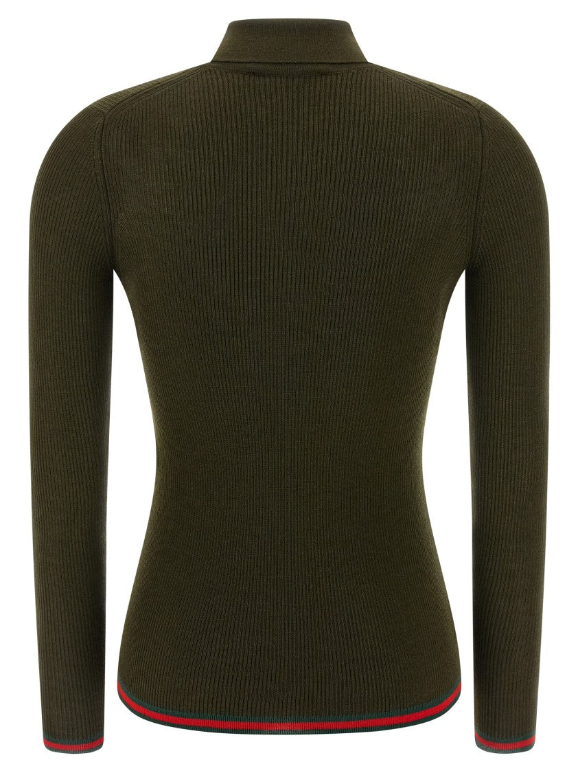 Gucci Web Ribbon' Polo Shirt