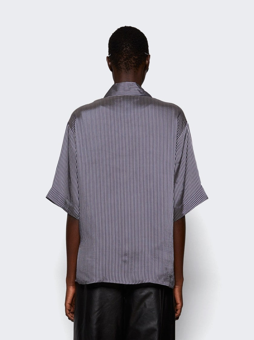 Khaite Owen Top Navy And White