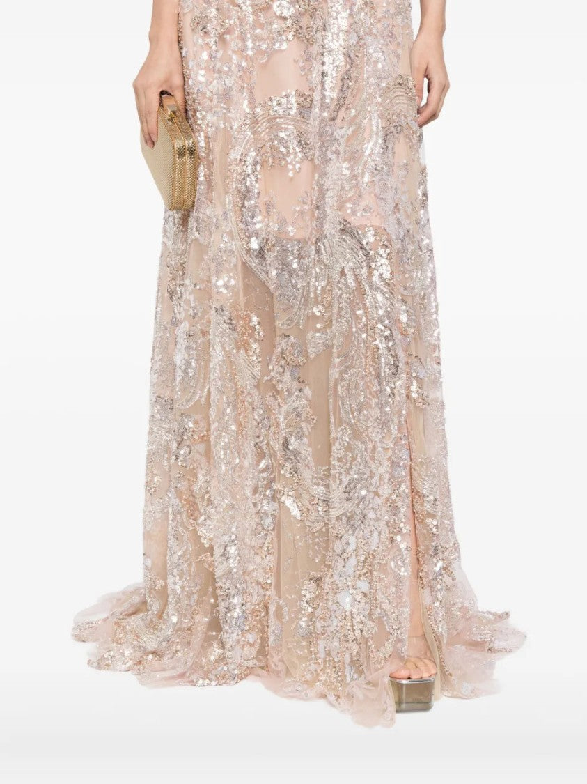 Saiid Kobeisy Embroidered Long Dress