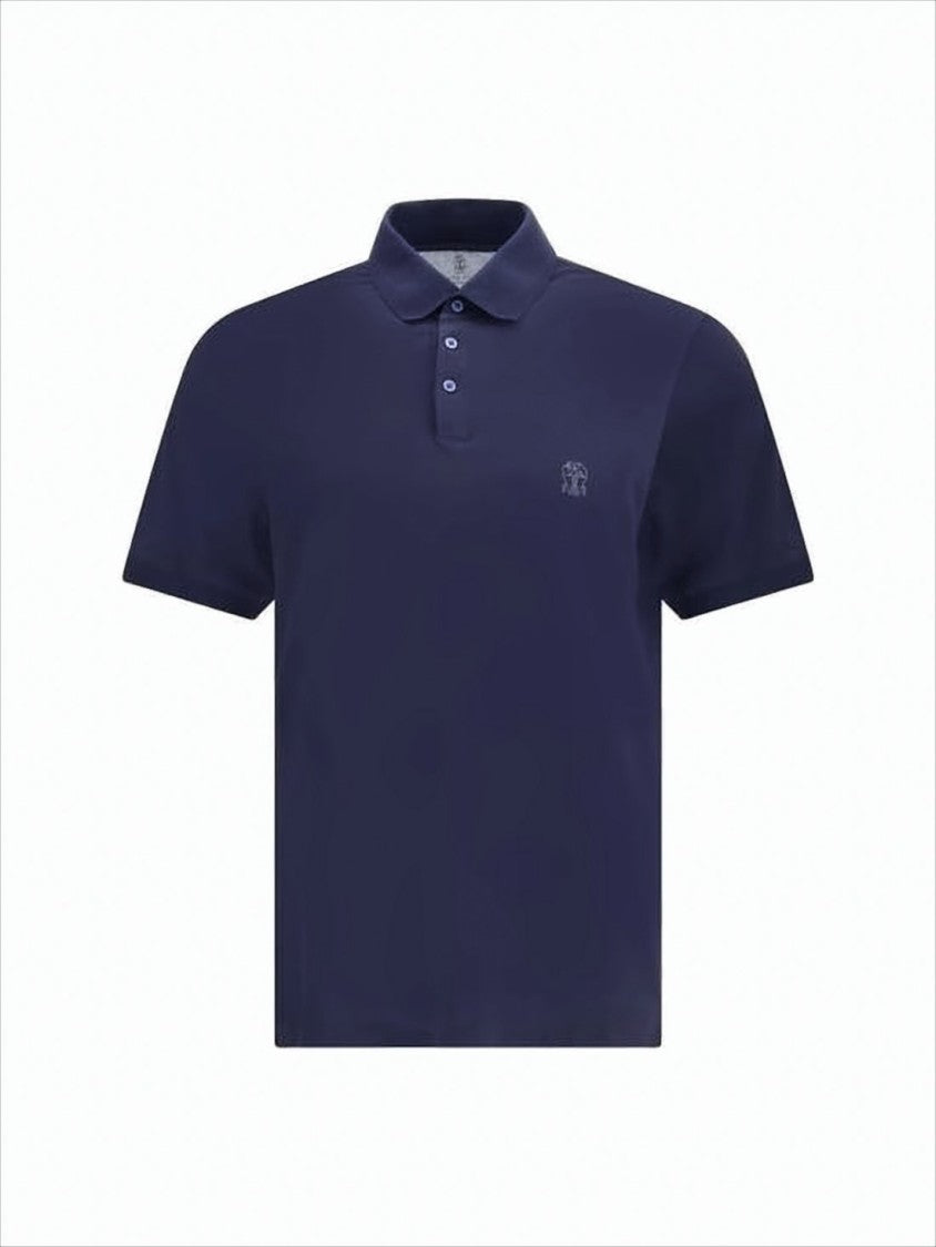 Brunello Cucinelli Smooth-Finish Short-Sleeve Polo Shirt With Tailored Fit