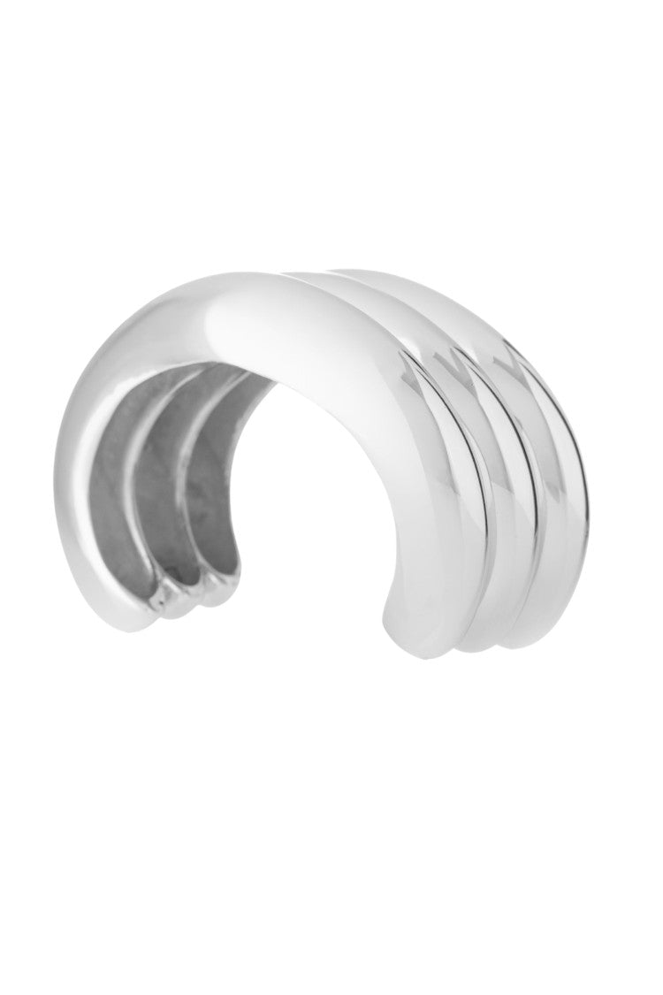 Federica Tosi Silver Wave 925 Silver Plated Bronze Metal Bracelet