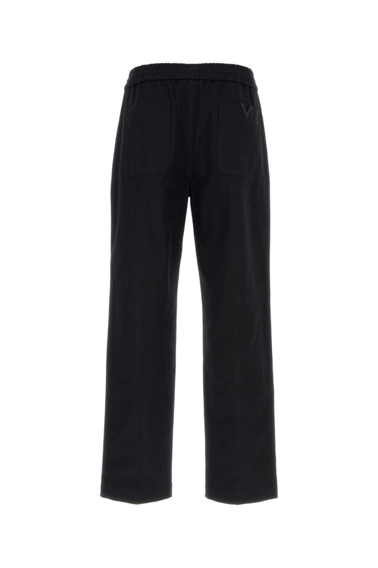 Valentino Garavani Midnight Blue Stretch Cotton Pant