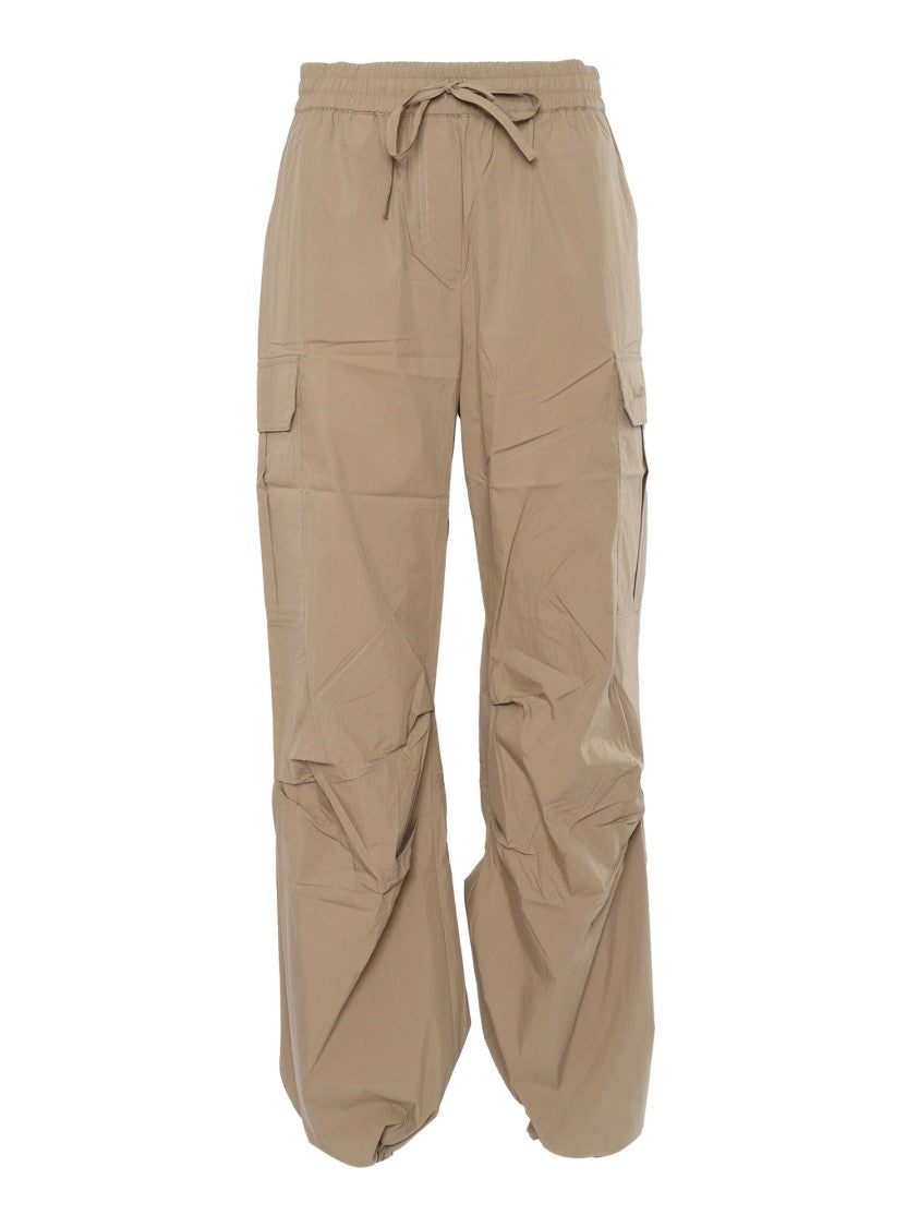 P.A.R.O.S.H. Relaxed Fit Cargo Pants With Drawstring Waist