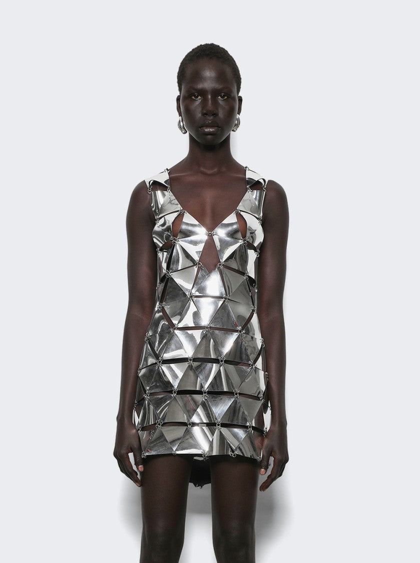 Rabanne Short Dress In Assembly Miroir