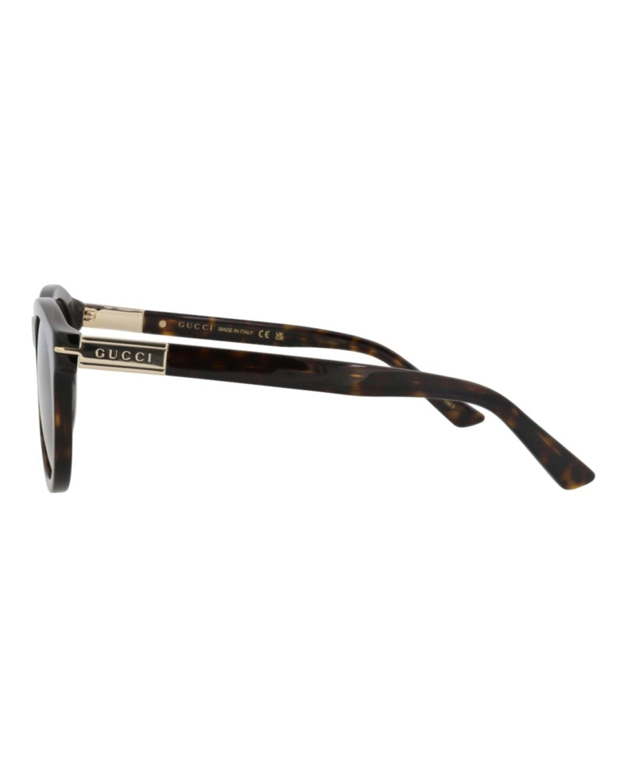 Gucci Round-Frame Recycled Acetate Sunglasses