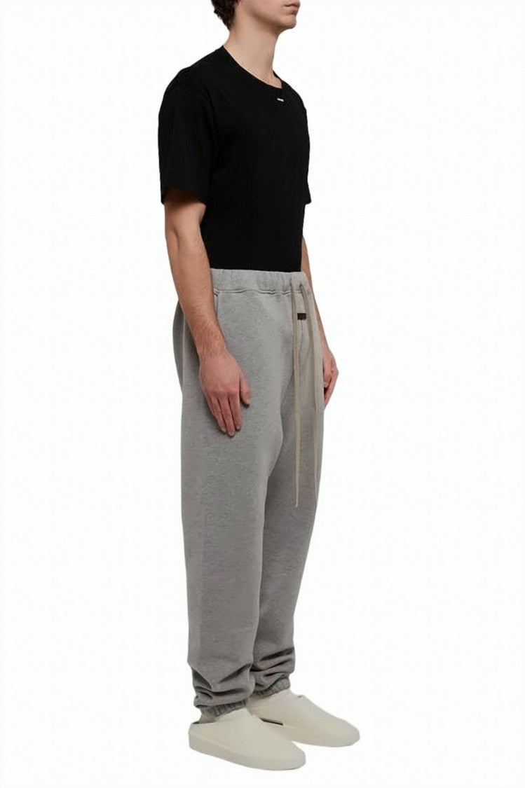 Fear Of God Relaxed Fit Heather Grey Jogger Pants With Drawstring Waistband