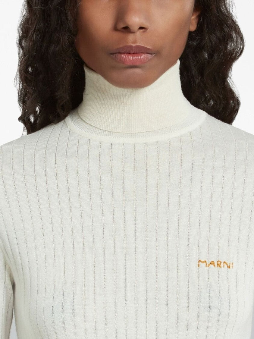 Marni Ribbed Turtleneck Sweater