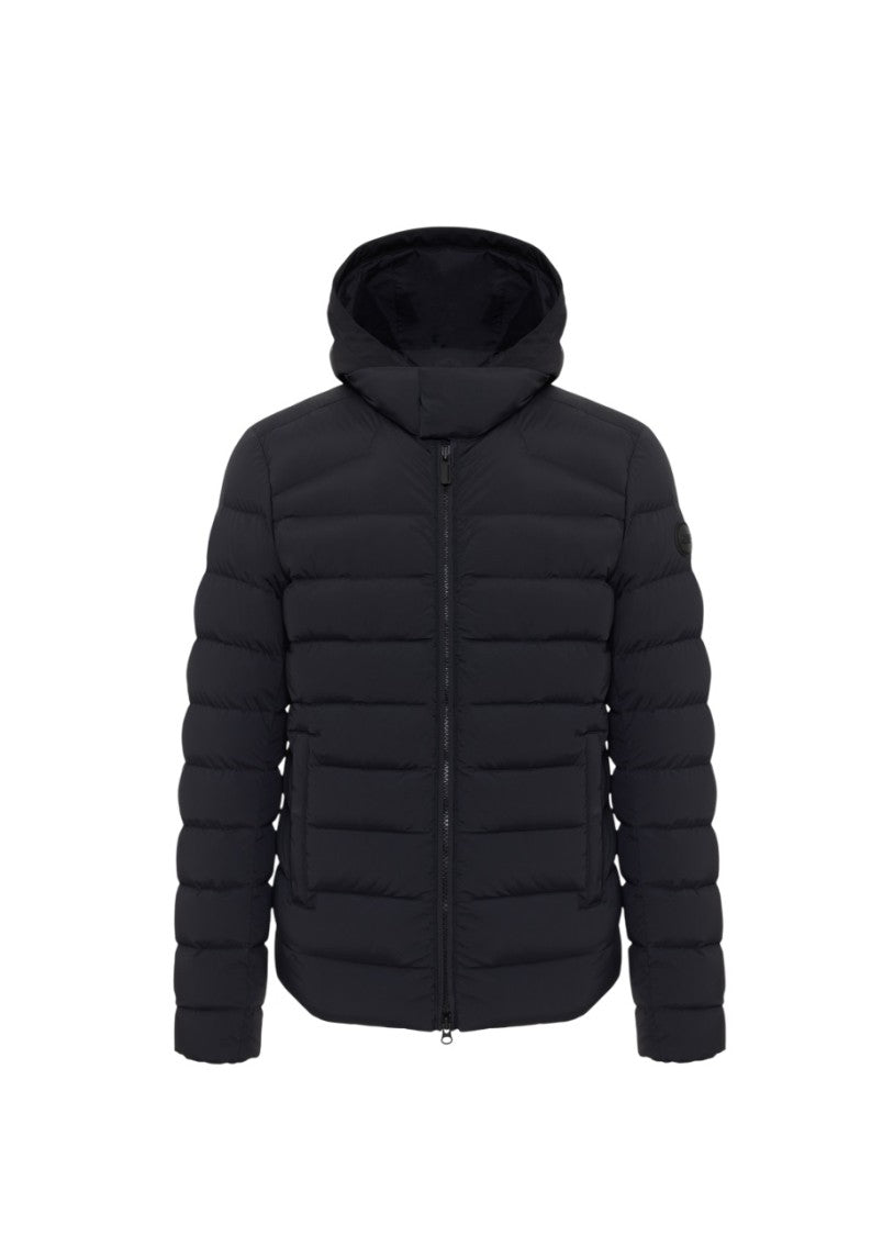 Colmar Originals Quilted Black Down Jacket With Hood