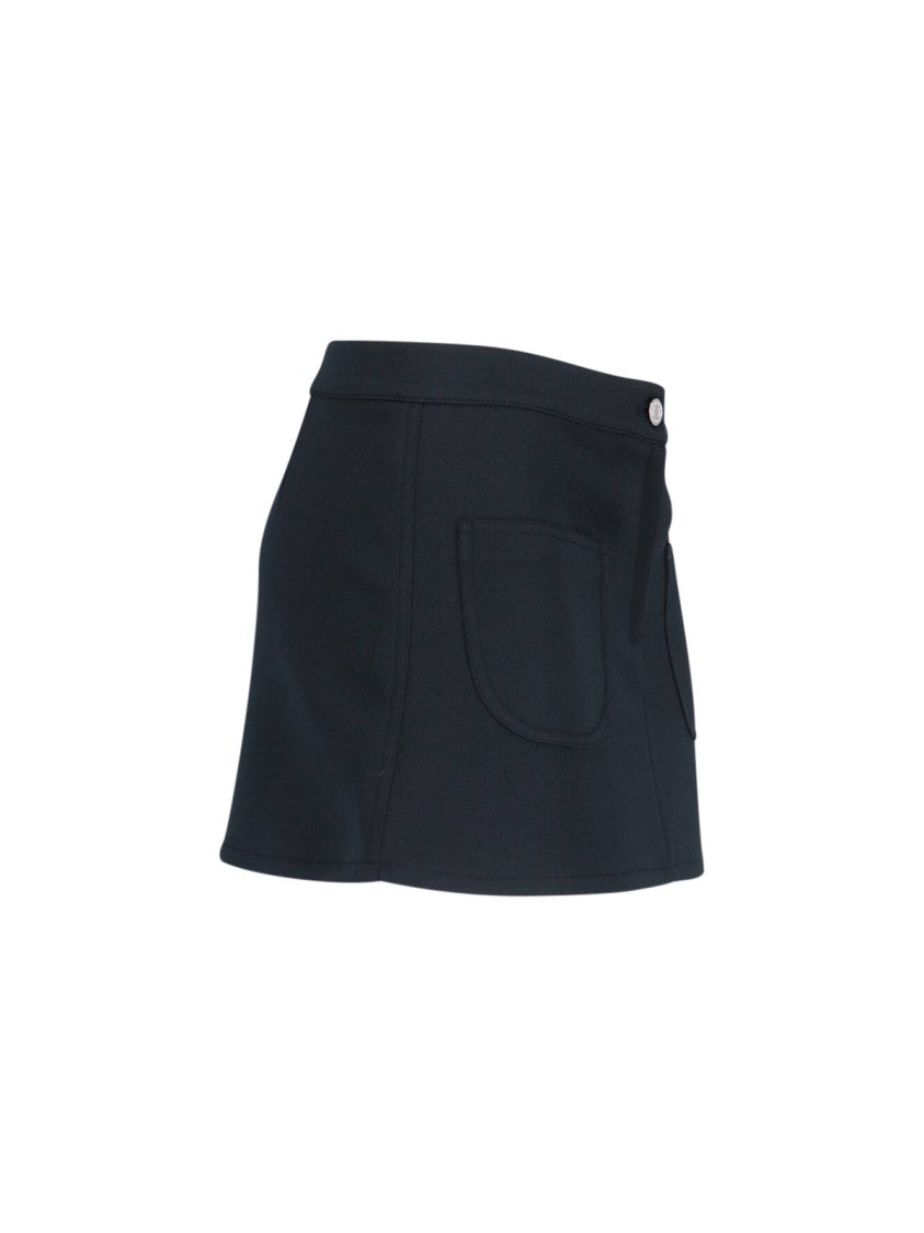 Courrèges "2-Pocket" Mini Skirt – Black