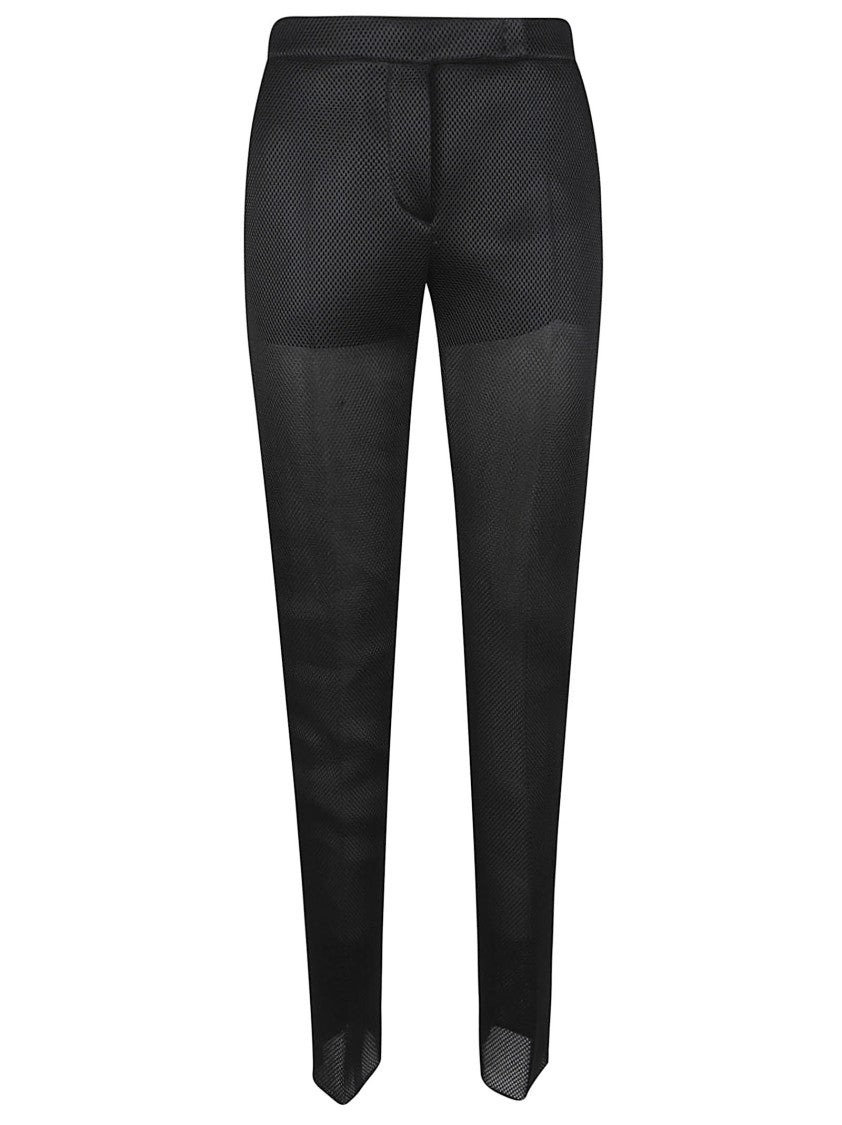 Max Mara Tapered Pants With Unique Mesh Overlay