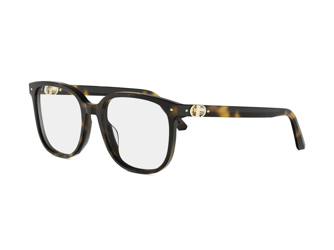 Dior Tortoiseshell Cd50142i Square Acetate Eyeglasses