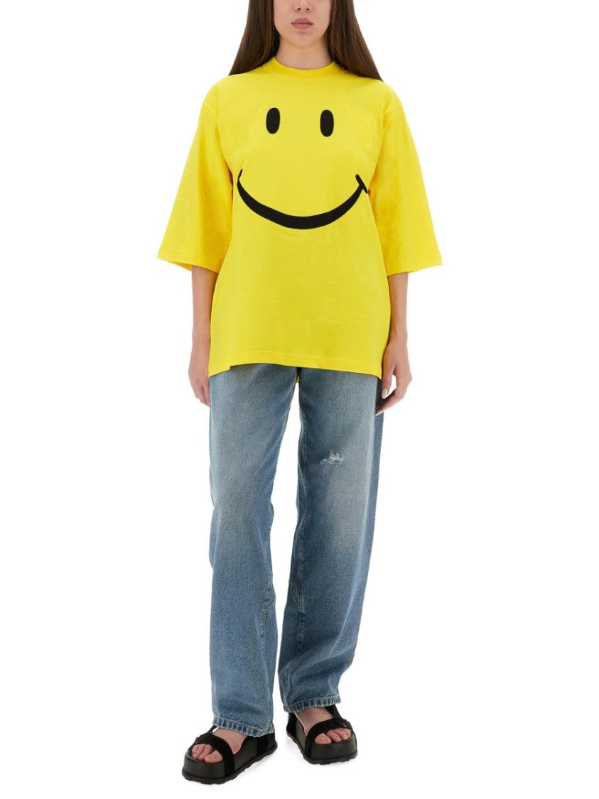 Moschino Relaxed Fit Cotton T-Shirt With Cheerful Graphic