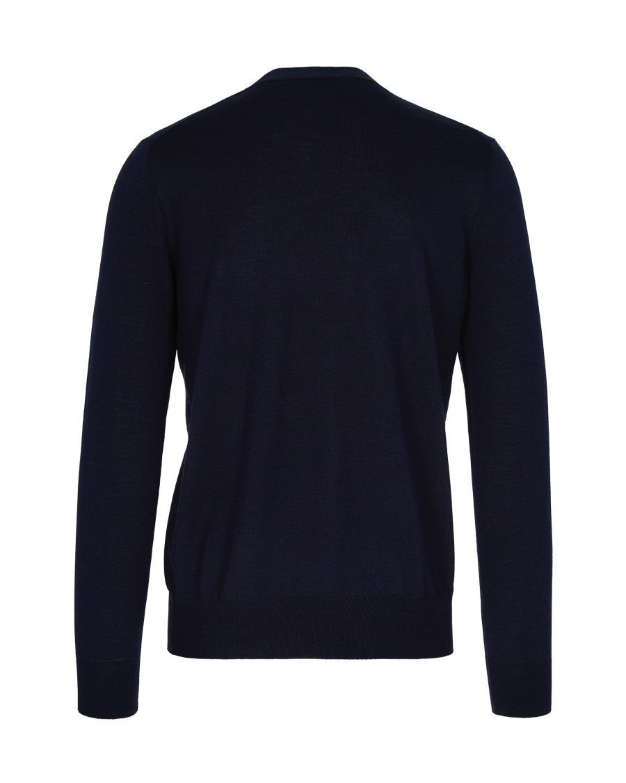 Paolo Pecora Blue Wool Sweater