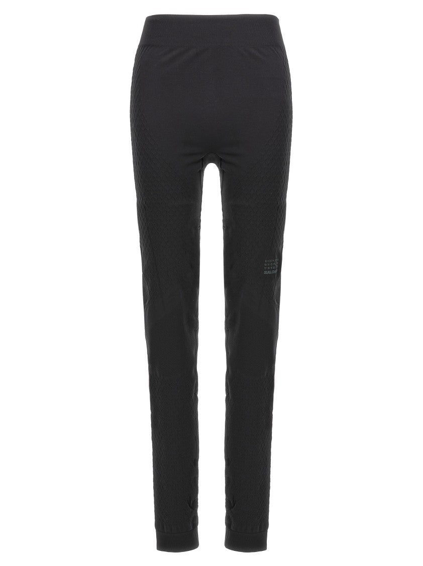 Mm6 By Maison Margiela High-Waisted Stretch Tech Fabric Leggings