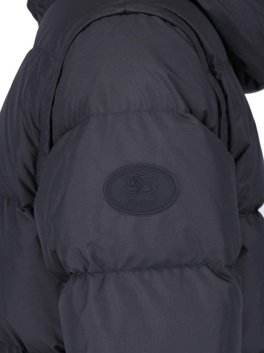 Burberry Black Bideford Hooded Down Jacket
