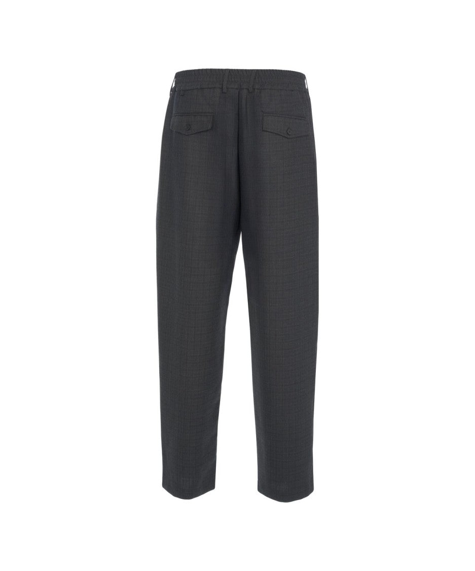 Grifoni Plaid Trousers With Straight Cut