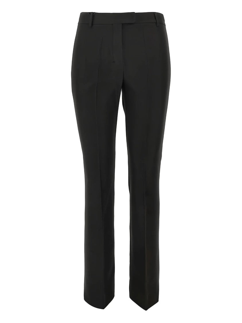 Max Mara Black Fatina Straight-Leg Tailored Pants