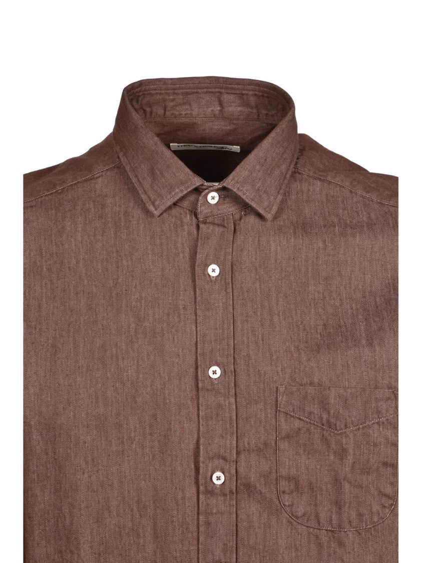 Deuxieme Brown Cotton Shirt