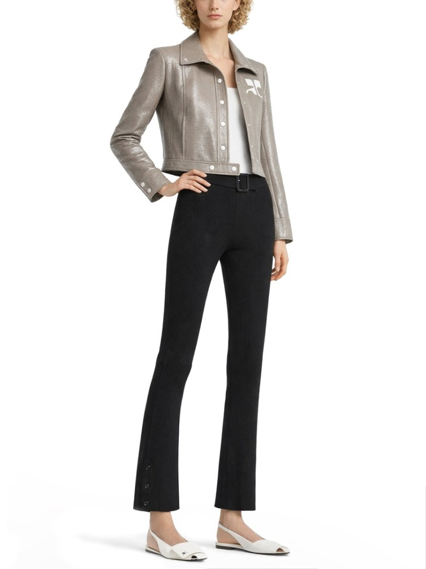 Courrèges Vinyl Reedition Cropped Glossy Jacket