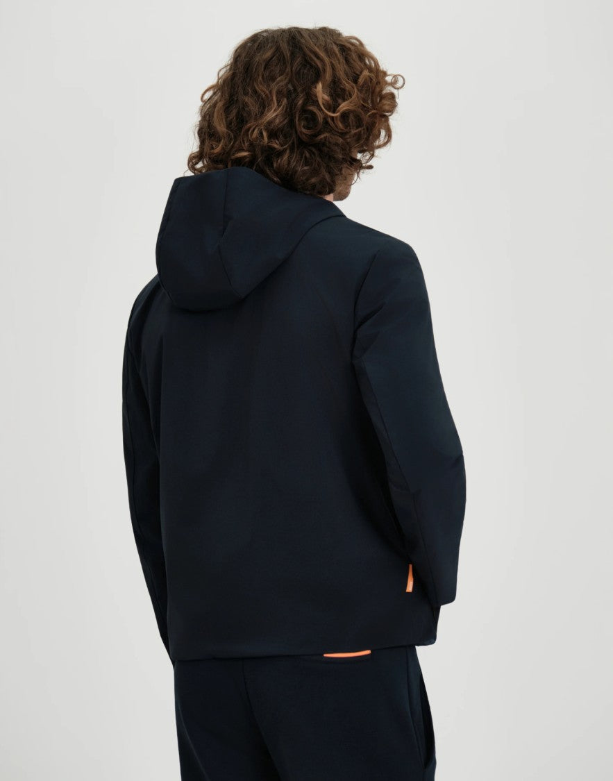 Suns Black Waterproof Breathable Tech Nylon Windbreaker