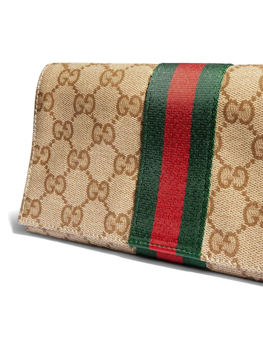 Gucci Monogram Web Stripe Rectangular Crossbody Bag