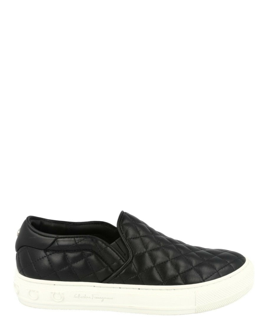 Ferragamo Lisa 1 Quilted Slip-On Sneakers