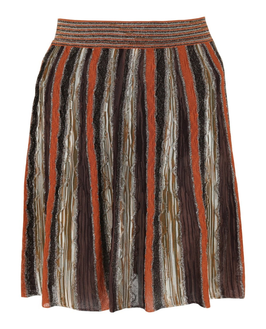 M Missoni Striped Pattern Mini Skirt