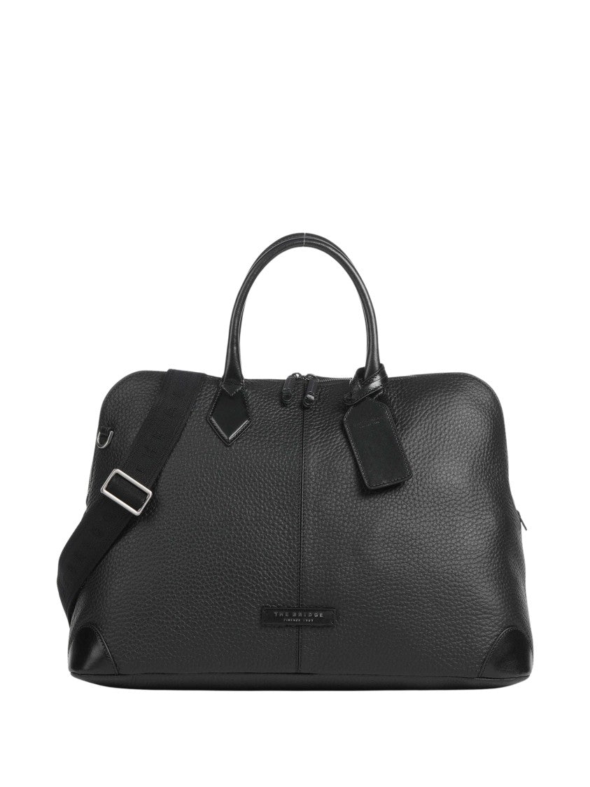 The Bridge Travel Soft Grained Calf Leather Travel Tote Bag