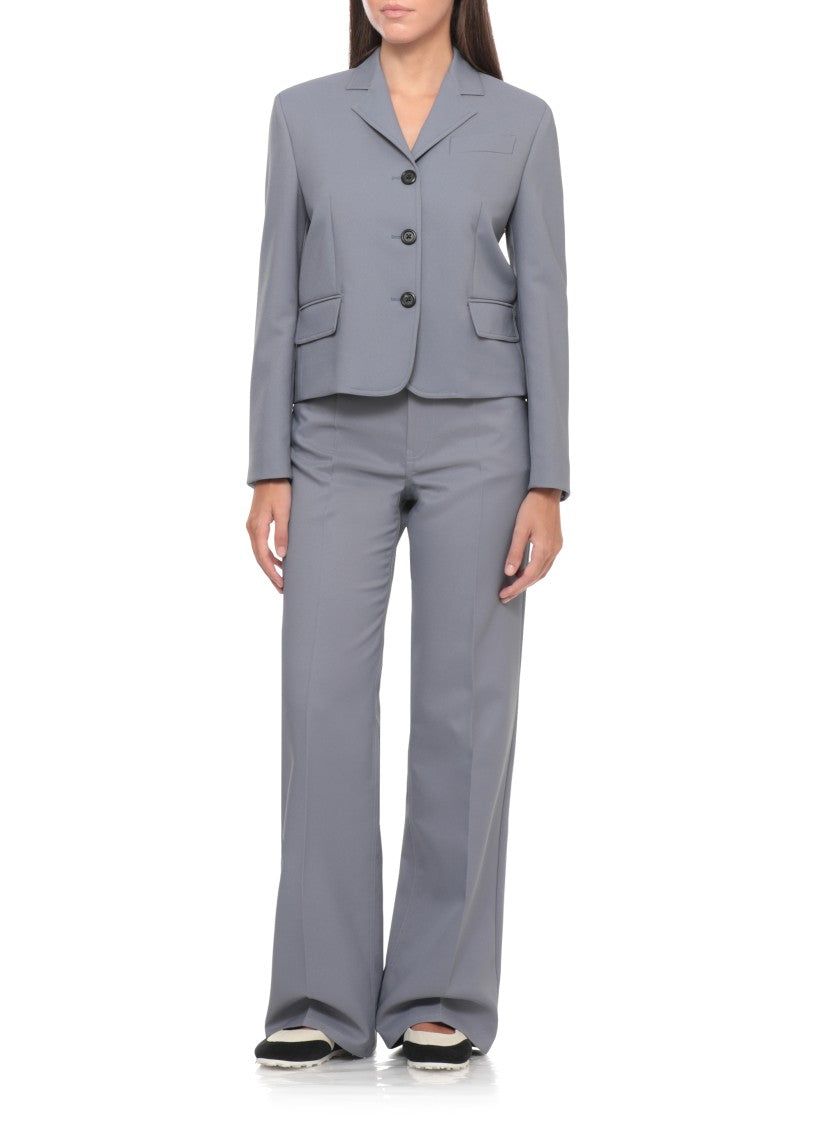 Marni Grey Five-Pocket Formal Pants