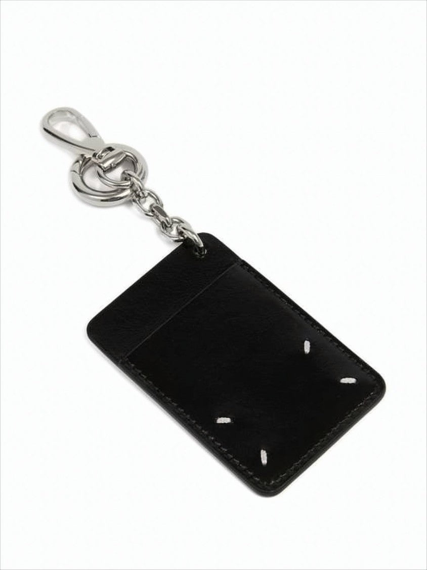 Maison Margiela Rectangular Calf Leather Keychain Wallet